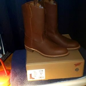 New Redwing boots 1178 brown bomber 9.5 D scarce